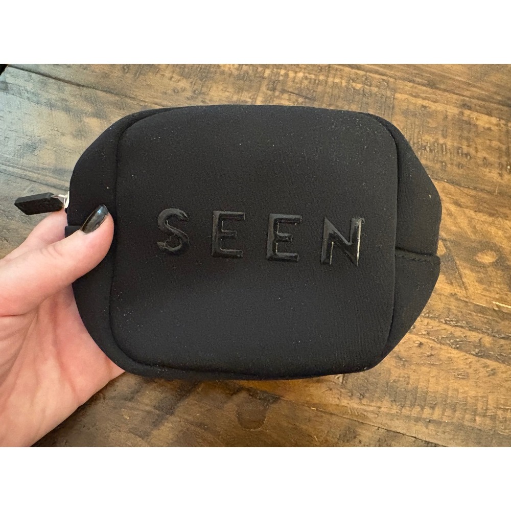 Black SEEN hair care travel bag